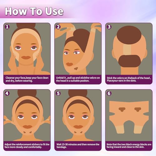 Upgrated V-silicone Face Lift Tape Face Strap,Soft Silicone Chin Strap for Women 23-27 Inches,Chin Strap For Sleeping (Pink)