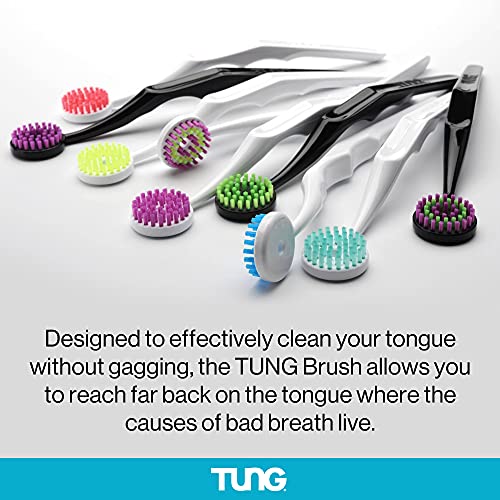 Tung Tongue Gel | Fresh Mint Tongue Cleaning Paste | Bad Breath and Halitosis | Mouth Odor Eliminator | Use with Tongue Brushes & Scrapers | Made in America (4 Pack)