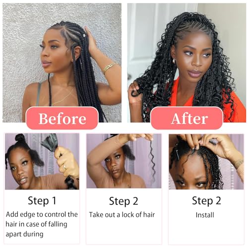 16 Inch Deep Wave Bulk Human Hair Weft 50g (1Bundles/Pack) Human Braiding Hair for Braiding No Weft Bundle 10A Brazilian Virgin Curly Human Hair Extensions for Boho Braids Wet and Wavy Human Hair