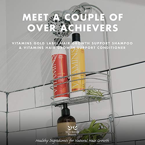 Nourish Beaute Vitamins Conditioner for Hair Loss that Promotes Hair Regrowth, Volume and Thickening with Biotin, DHT Blockers, Antioxidants, Oils and Extracts For Men and Women, Conditioner, 3 Pack