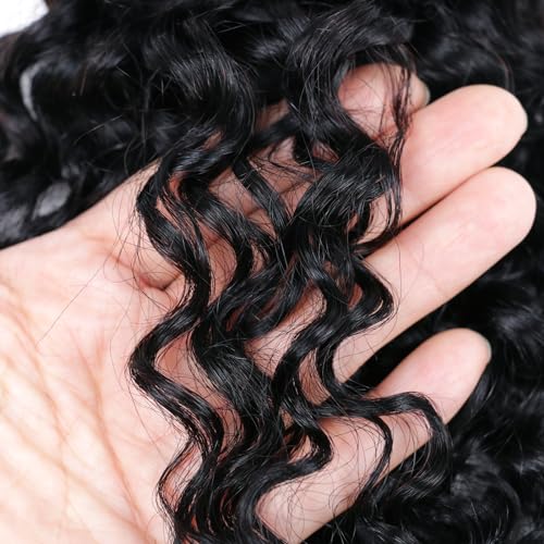 VIYAVIYA Brazilian Water Wave Bundles 10 Inch Human Hair Unprocessed Water Wave Human Hair Bundles Brazilian Virgin Hair Natural Color