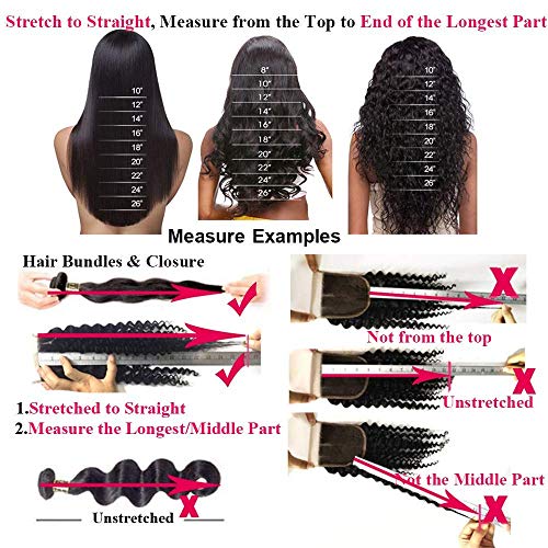 QTHAIR 16A Indian Straight Virgin Hair 100% Unprocessed Straight Human Hair Weave for All Women (32", Indian Hair)