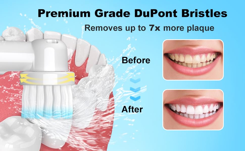 Replacement Heads Compatible with Oral B Braun Electric Toothbrush, 16 Pcs Professional Toothbrush Heads for Oral B Replacement Heads, Brush Heads for Oral B Pro 1000/1500/7500/3000/7000/8000/500