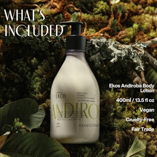 Natura - Ekos Andiroba Restorative Body Lotion - Therapeutic Oil - 30 Hours of Moisturization - Soothe Muscles - Vegan Skin Care - Brazilian Beauty Secrets - Self Care & Body Care - 13.5 fl oz (400ml)