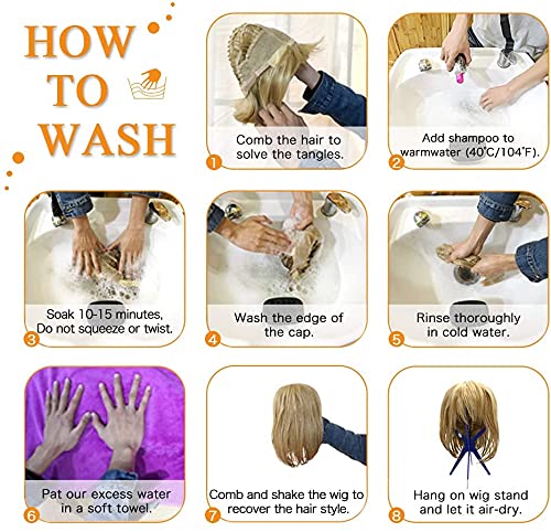 Esmee 26 Inches Long Pink Wig with Bangs Natural Synthetic Hair Wavy Wigs for Women Daily Party Cosplay Wear