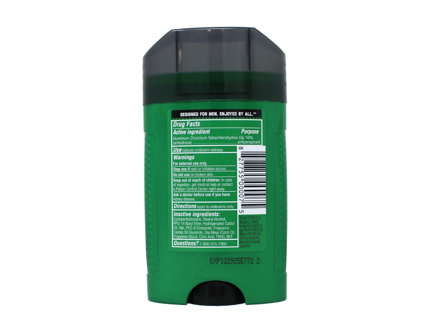 BRUT Antiperspirant & Deodorant Wide Stick 2.7 Ounce (2)