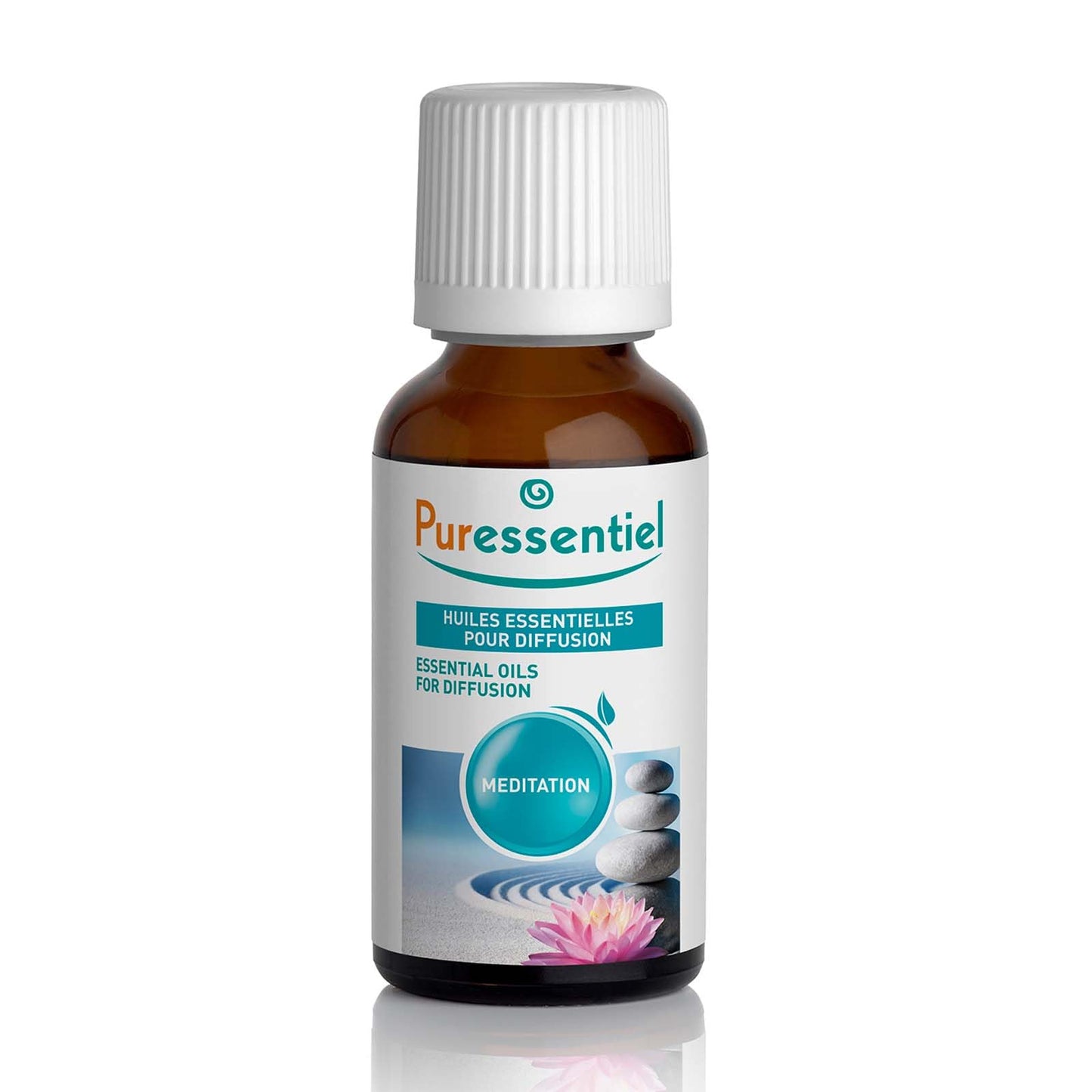 Puressentiel Diffusion Essential Oil - Naturally Derived Aromatherapy Blend - Formulated for Diffusion - Made with Beneficial Essential Oils - Eco-Friendly Products - Meditation - 1.01 oz