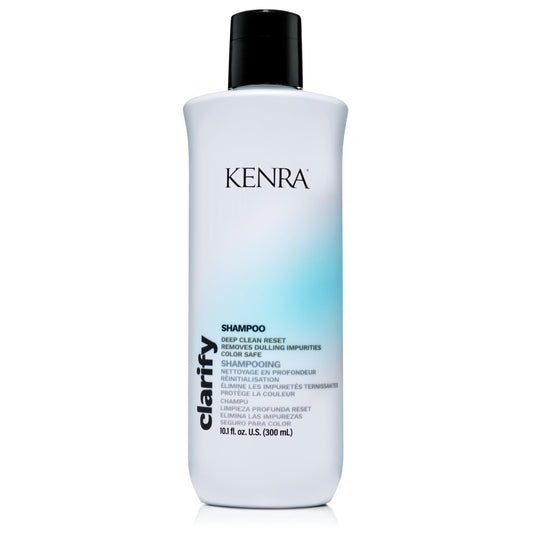 Kenra Clarify Shampoo | Deep Cleansing | Color-Safe | Removes Dulling Deposits & Product Build Up | Brightens Highlighted, Bleached, or Gray Hair | Adds Shine | All Hair Types | 10.1 fl. oz.