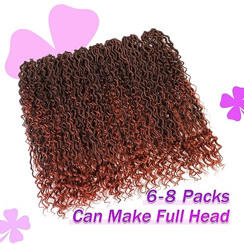 Goddess Locs Crochet Hair 22inch 8Packs Pre Looped Faux Locs Crochet Hair for Black Women River Locs Crochet Hair with Curly Ends T350