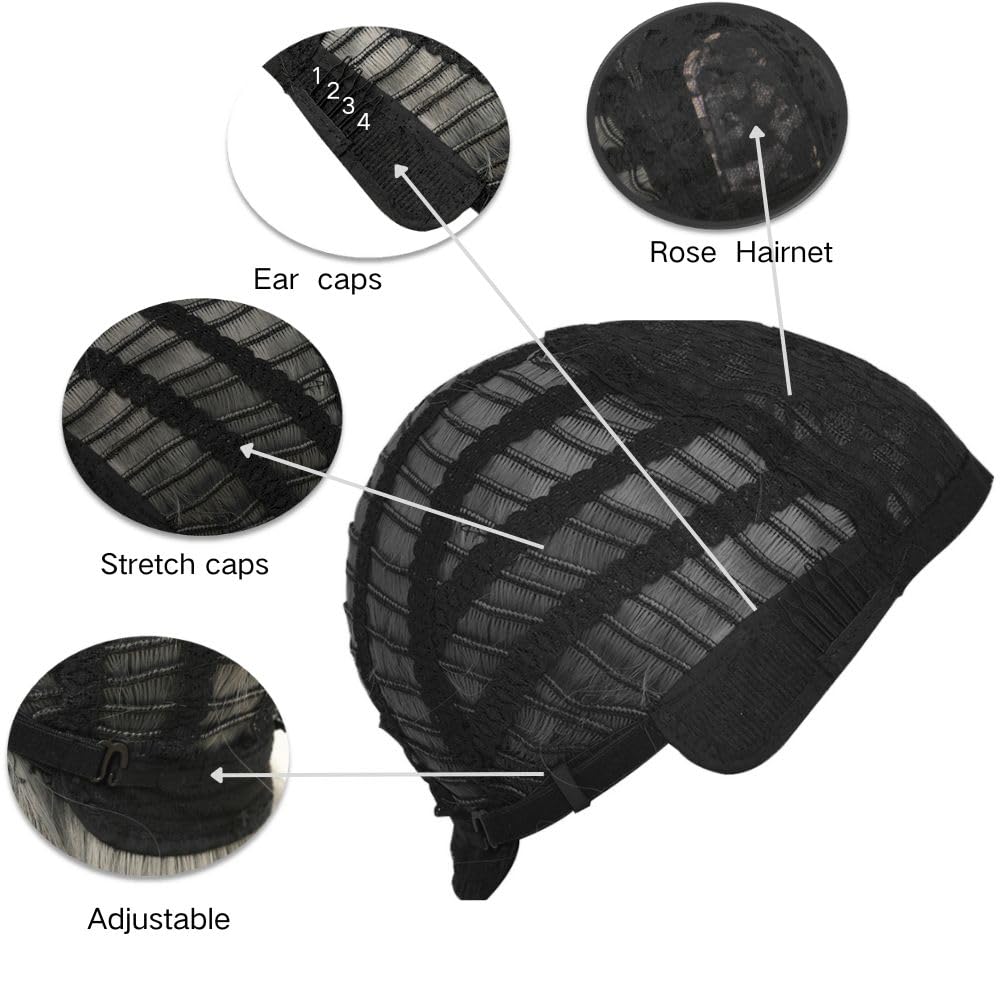 Amnenl Yellow Ombre Long Wavy Wigs for Women Brown Curly Natural Looking Wig Synthetic Middle Part Hair Wig for Daily Use