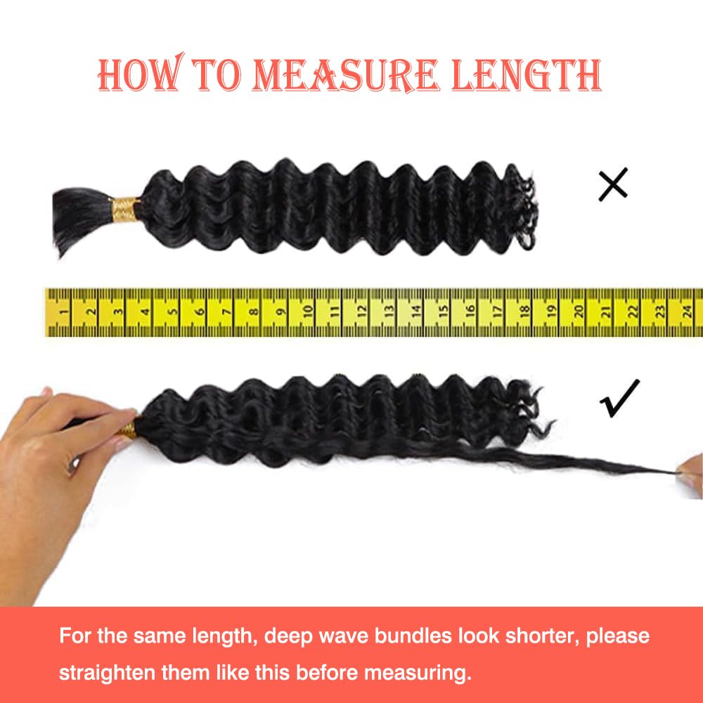 Human Braiding Hair for Boho Braids Human Hair 20 Inch 150g Deep Wave Bulk for Braiding No Weft 12A Wet and Wavy 3 Bundles Human Hair for Boho Knotless Braids