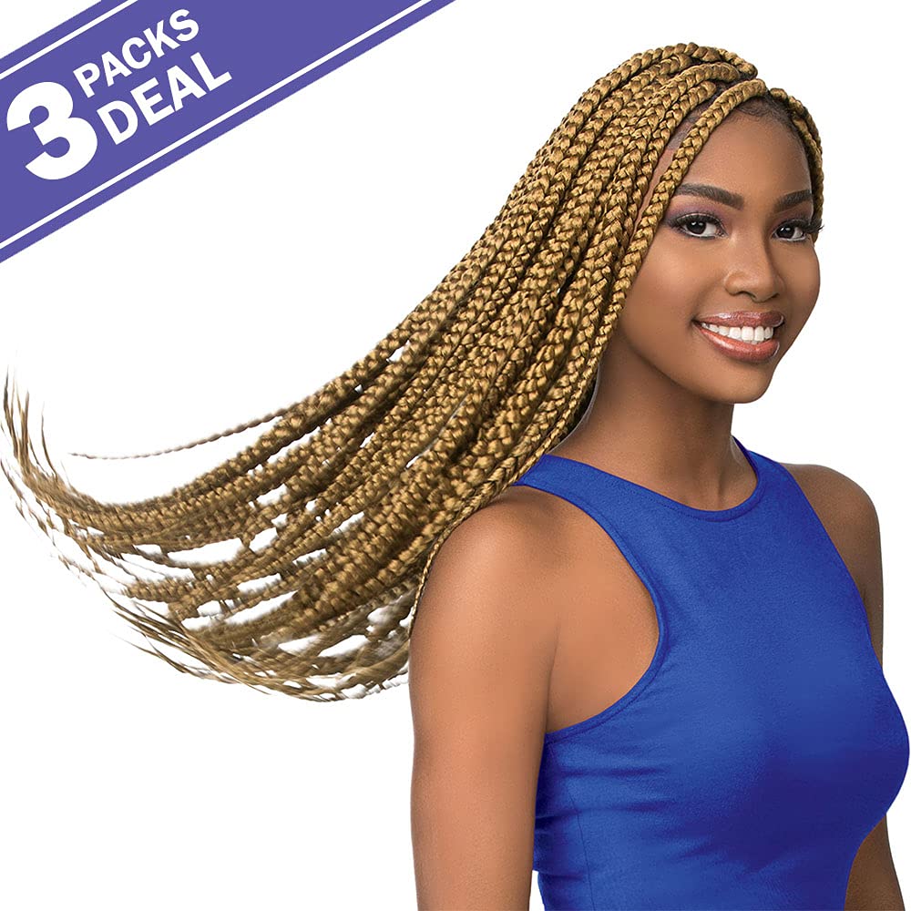 XPRESSION Sensationnel Synthetic Hair Braids 3X Ruwa Pre-Stretched Braid 24" (3 Packs, M44)