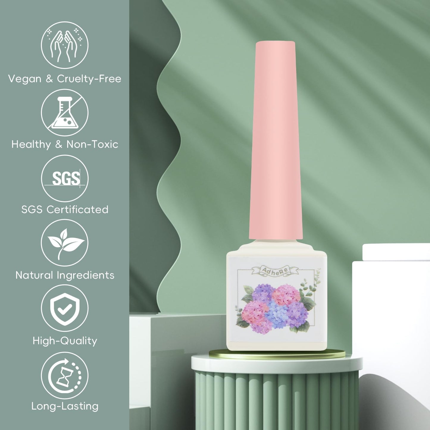 ADHERE 12ML Cat Eye Gel Polish Set, 4 Colors Holographic Glitter With Magnet, Soak Off LED Kit for Nail Art Manicure Salon DIY Gifts