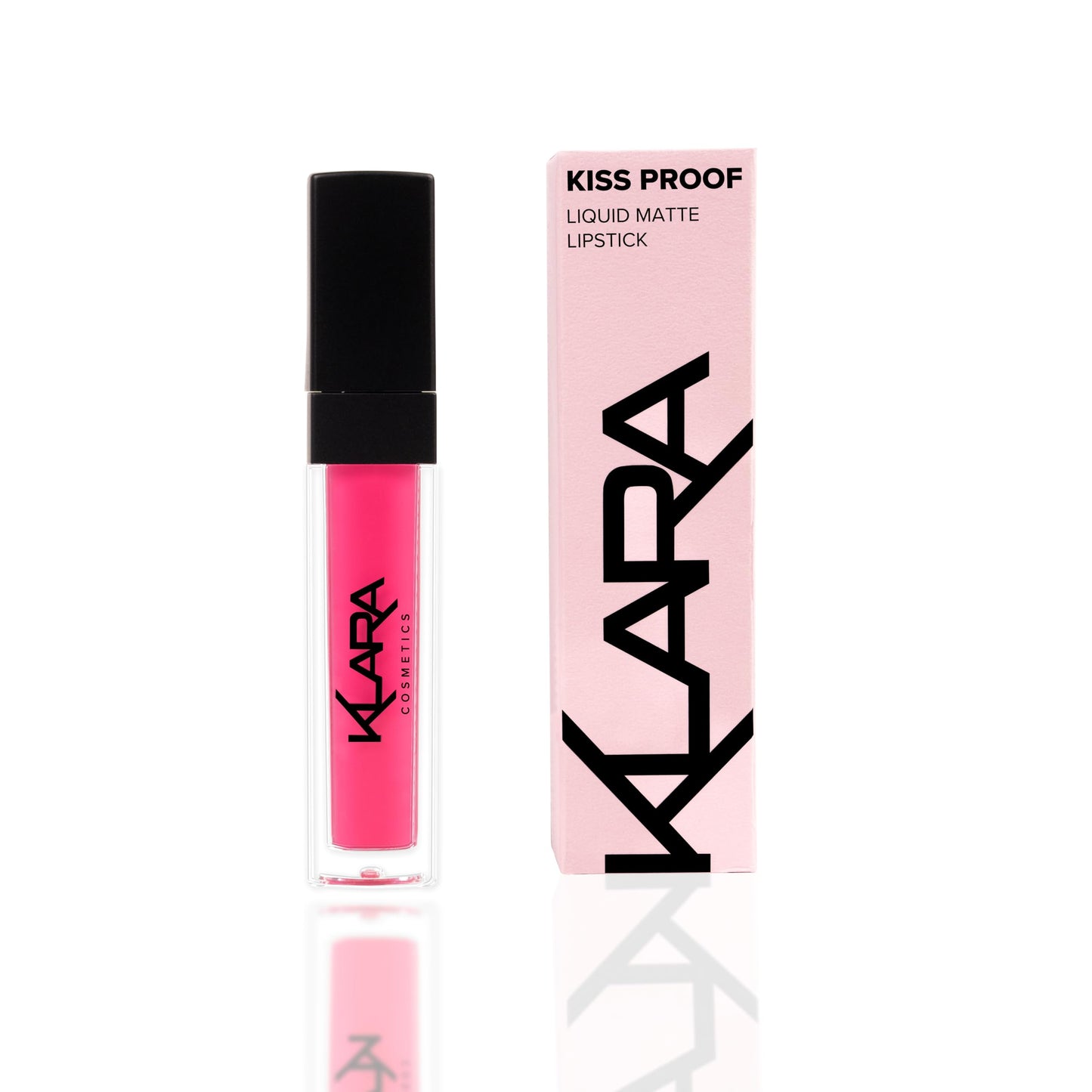 Klara Cosmetics Kiss Proof Lipstick 10 Madgenta Bold Violet Pink Liquid Matte Long Lasting Full Colour Pigment, 8 ml