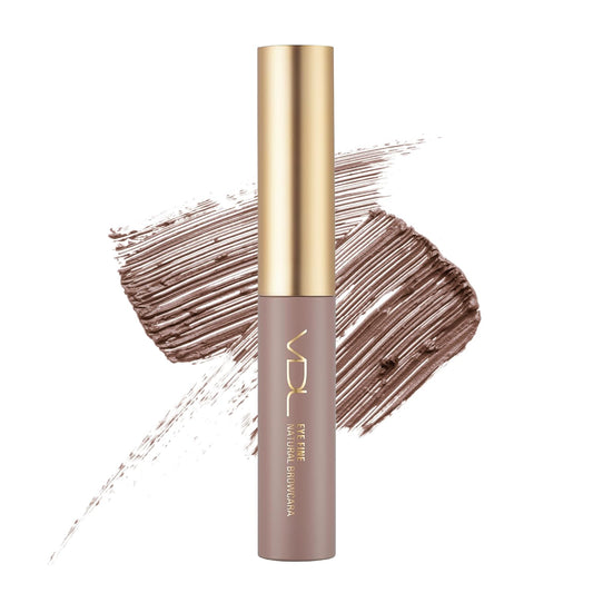 VDL Eye Fine Brow Mascara, 01 Gray Brown - Natural Brow Color for Precise Results and Defined Brows (0.19 oz) | Korean Makeup
