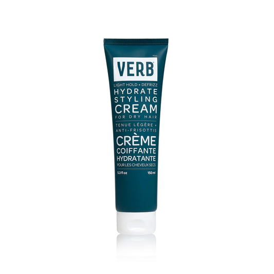 VERB Hydrate Styling Cream, 5.3 oz - Smooth + Reduce Frizz for Dry + Frizzy Hair - Amber + Warm Jasmine Scent
