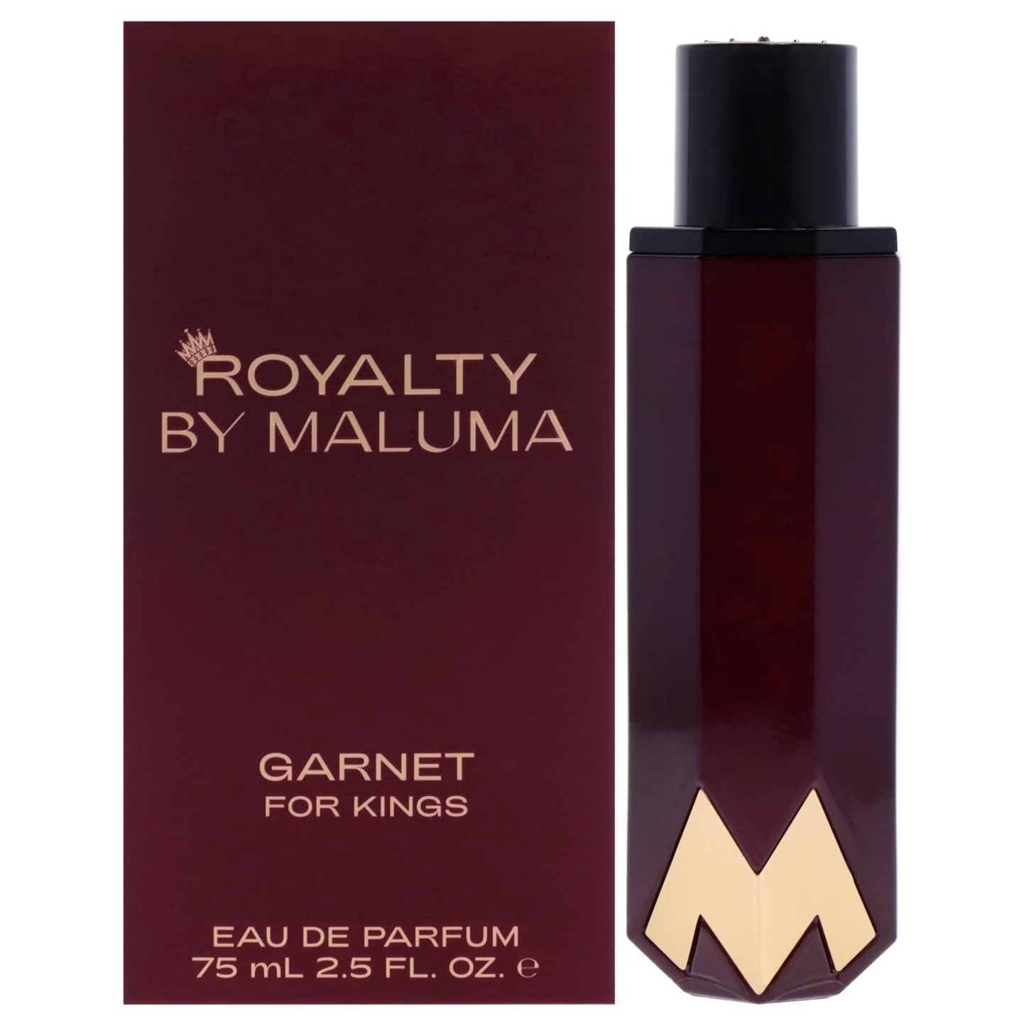 ROYALTY BY MALUMA Garnet from - Perfume for Men - Energetic and Daring Scent - Opens with Notes of Lavender and Pink Pepper - Perfect for Date Night or Evening Out - 2.5 oz EDP Spray