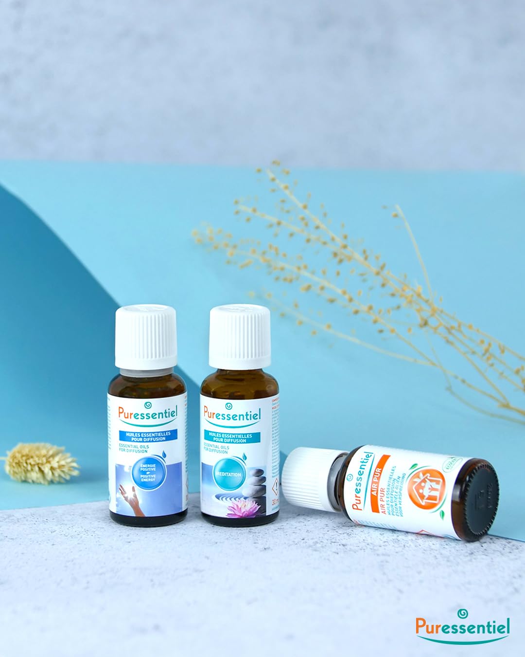 Puressentiel Diffusion Essential Oil - Naturally Derived Aromatherapy Blend - Formulated for Diffusion - Made with Beneficial Essential Oils - Eco-Friendly Products - Meditation - 1.01 oz