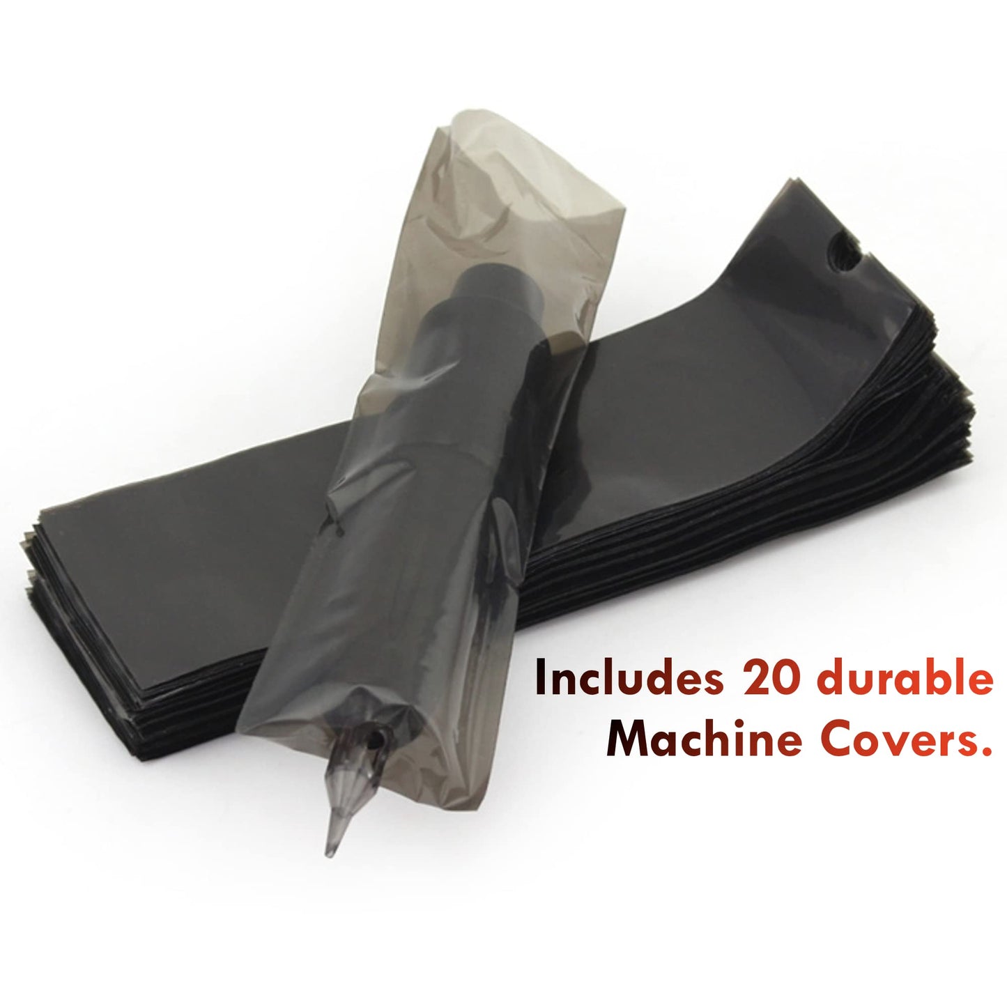 BEZTAT Ultra Premium Professional Tattoo Needles Cartridge w/Grip & Machine Covers Sleeves #08 Magnum 20 Pack (0815M1)