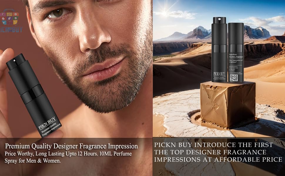 PICKN BUY Luxury Perfume for Women 0.34 Fl oz, Scent Compatible to Acqua Di Gioia Perfume, Made in USA, Long-Lasting Spray Comes in Refilable Bottle