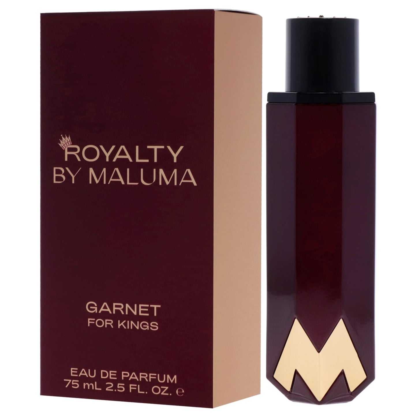 ROYALTY BY MALUMA Garnet from - Perfume for Men - Energetic and Daring Scent - Opens with Notes of Lavender and Pink Pepper - Perfect for Date Night or Evening Out - 2.5 oz EDP Spray