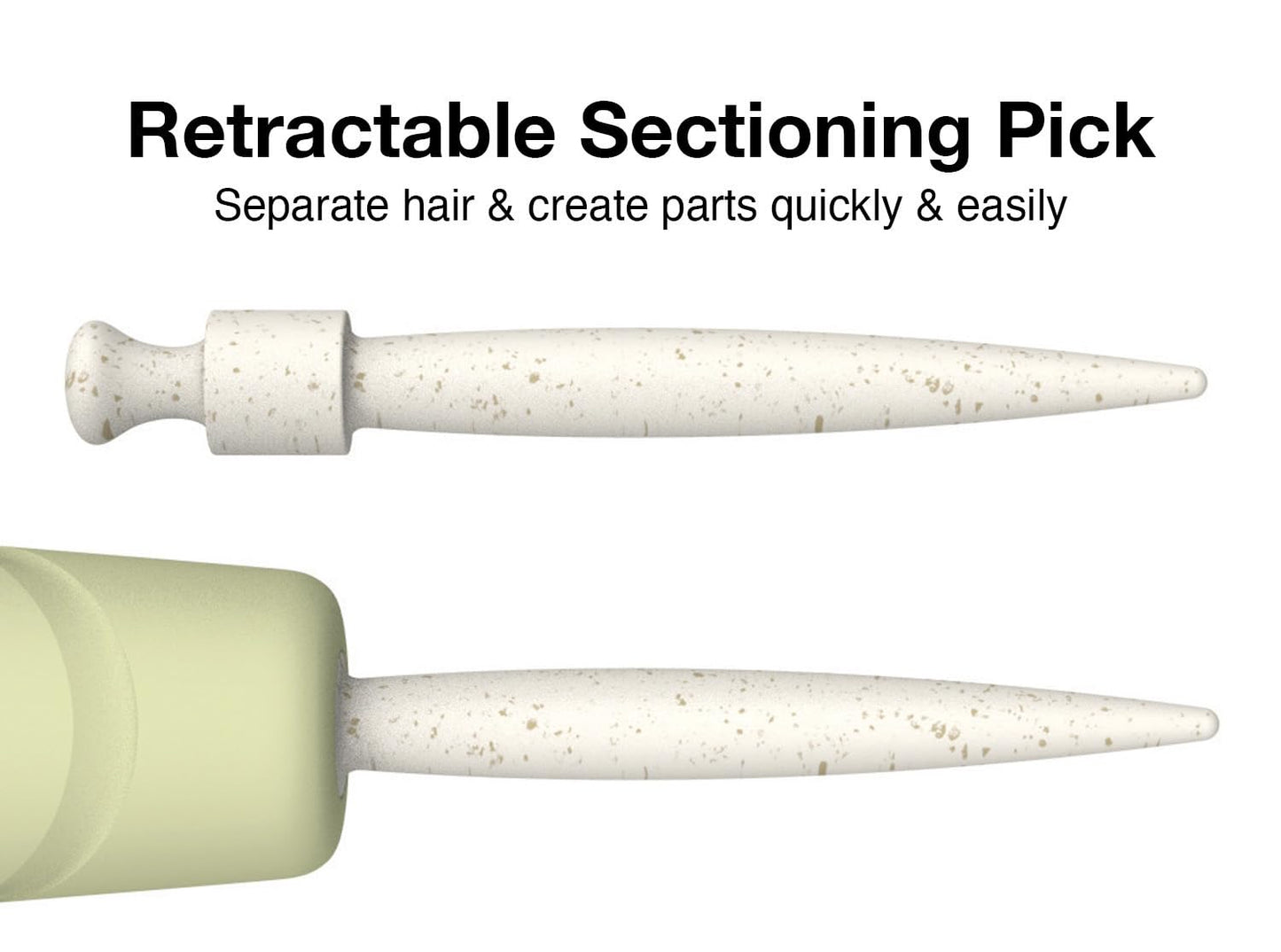 Olivia Garden NewCycle Vented scalp-hugging Hair Brush with ionic bristles and made from 100% recycled material (except bristles)