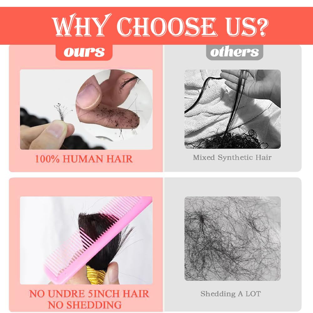 Human Braiding Hair for Boho Braids Human Hair 20 Inch 150g Deep Wave Bulk for Braiding No Weft 12A Wet and Wavy 3 Bundles Human Hair for Boho Knotless Braids