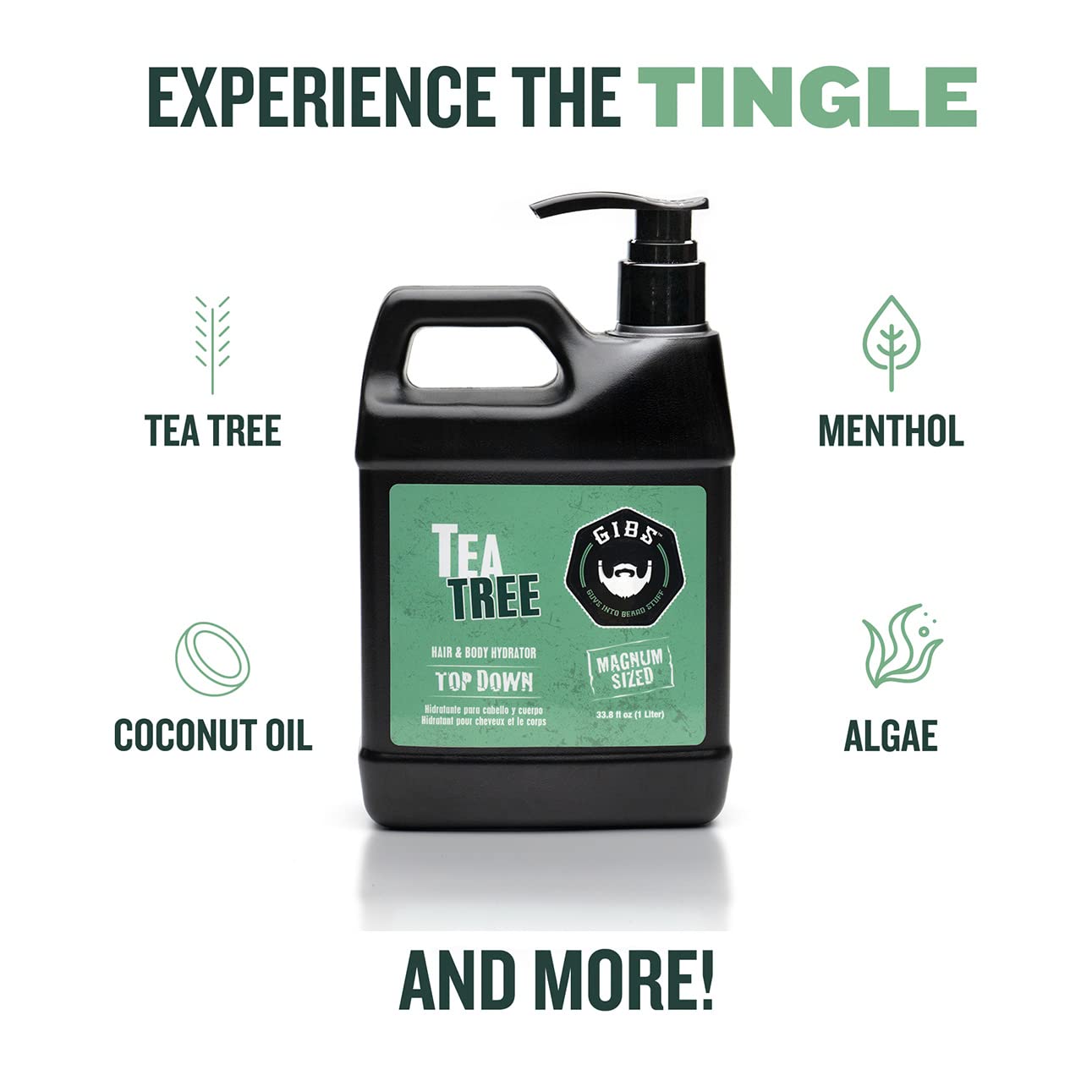 GIBS Tea Tree Hair & Body Hydrator 33.8 Oz