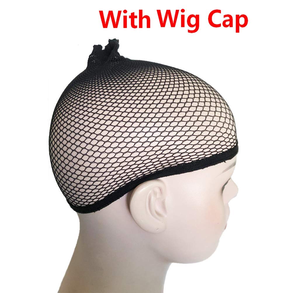 DUDUWIG Kids Short Mix Blonde Wavy Curly Wigs Girls Blonde Wig with Bangs Synthetic Cosplay Hair Wig for kids Children