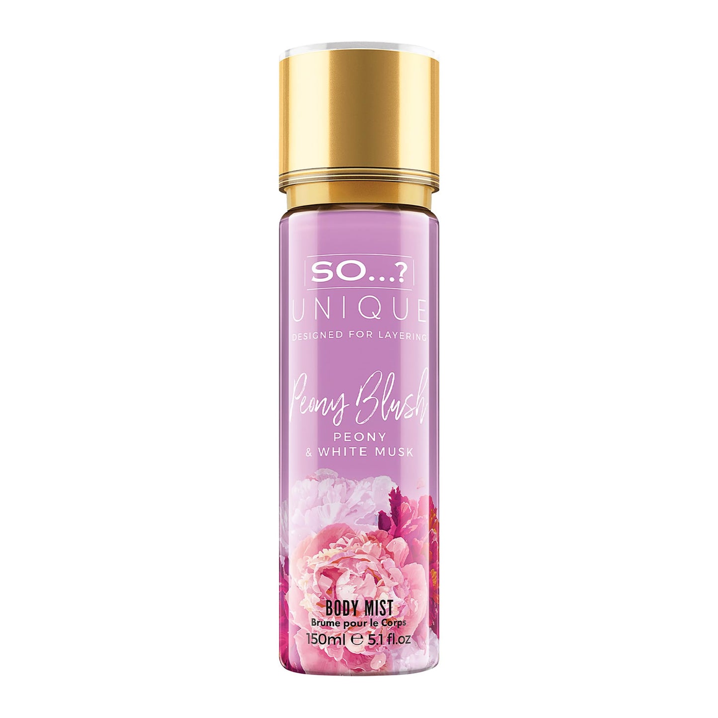 So…?...? Unique Peony Blush Body Mist - Floral, Fruity Vanilla Perfume with Bergamot and Pear Notes - Perfume for Women - Body Spray for Women - 5.1 oz