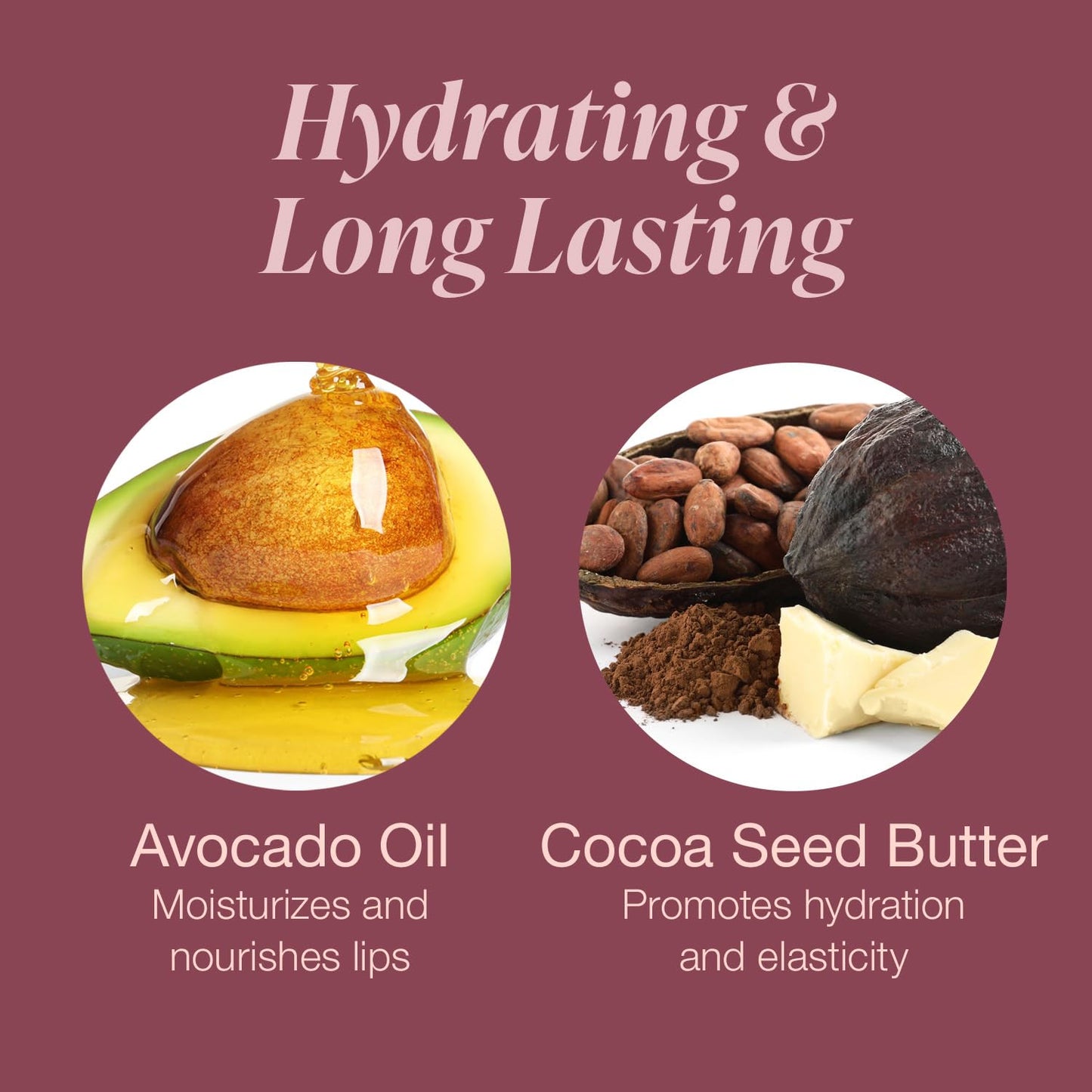 Mineral Fusion Lipstick, Vivid & Smudge-Free Lip Color with Avocado Oil, Cocoa Seed Butter & More, Long-Lasting Vegan Lipstick, FD&C Dye-Free, Cruelty-Free, Paraben-Free, Gluten Free, Rose Sangria