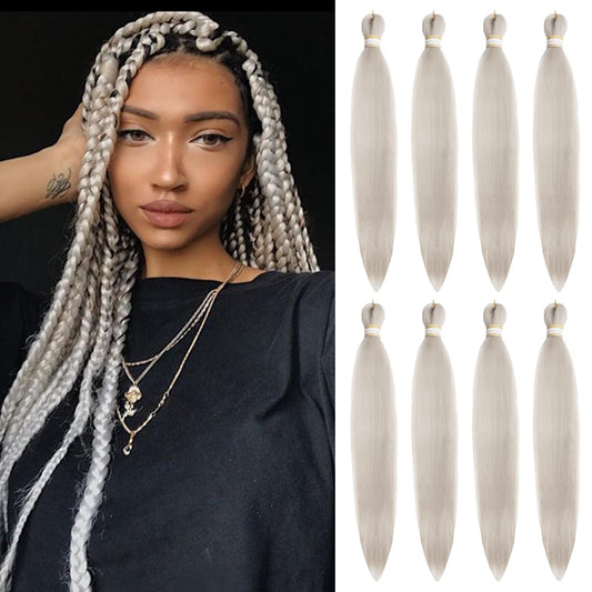 Beyond Beauty Braiding Hair pre stretched, Braids Synthetic Fiber Ombre Yaki Texture, Natural Easy Twist Braids Crochet Hair Hot Water Setting hair extensions