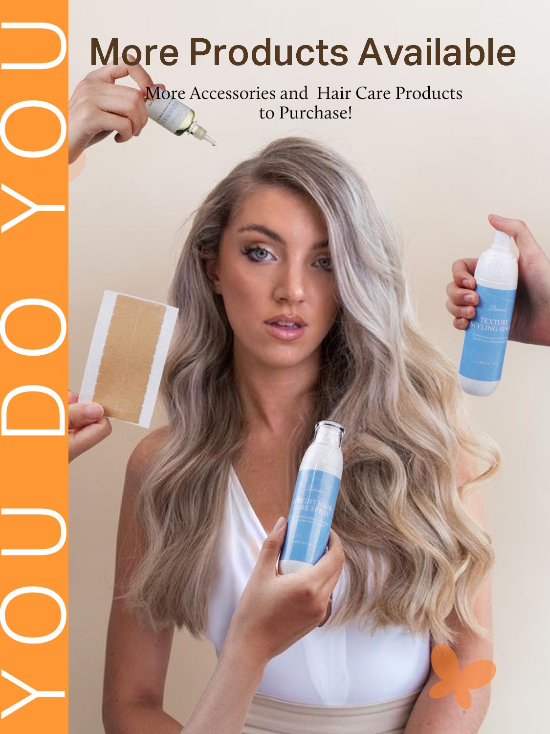 DOORES Hair Extensions Tape in 16 Inch 50g 20pcs Real Dark Brown Skin Weft Tape in Human Hair Extensions Straight Hair Extensions