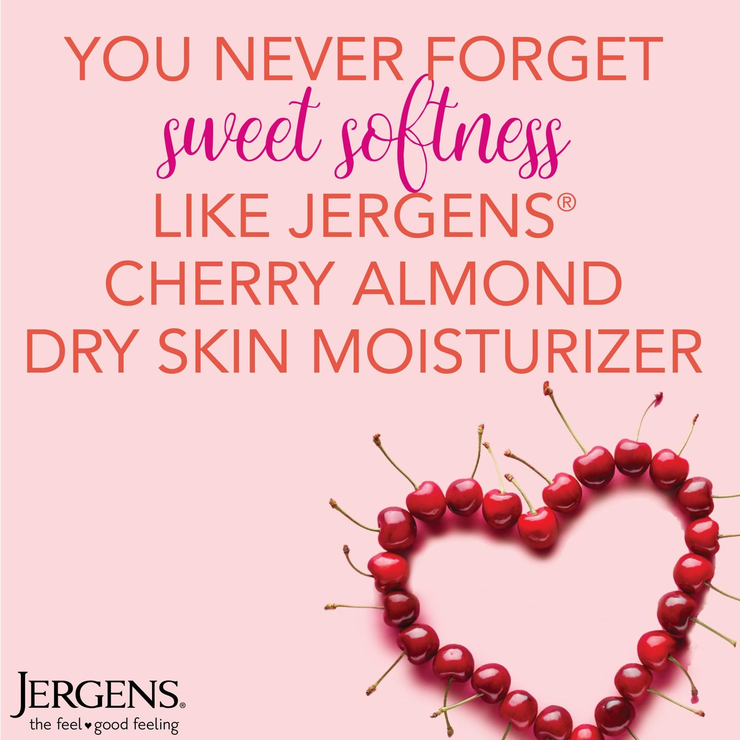 Jergens Original Scent Dry Skin Body Lotion, Hand and Body Moisturizer, Cherry Almond Essence, Dermatologist Tested, 21 Oz
