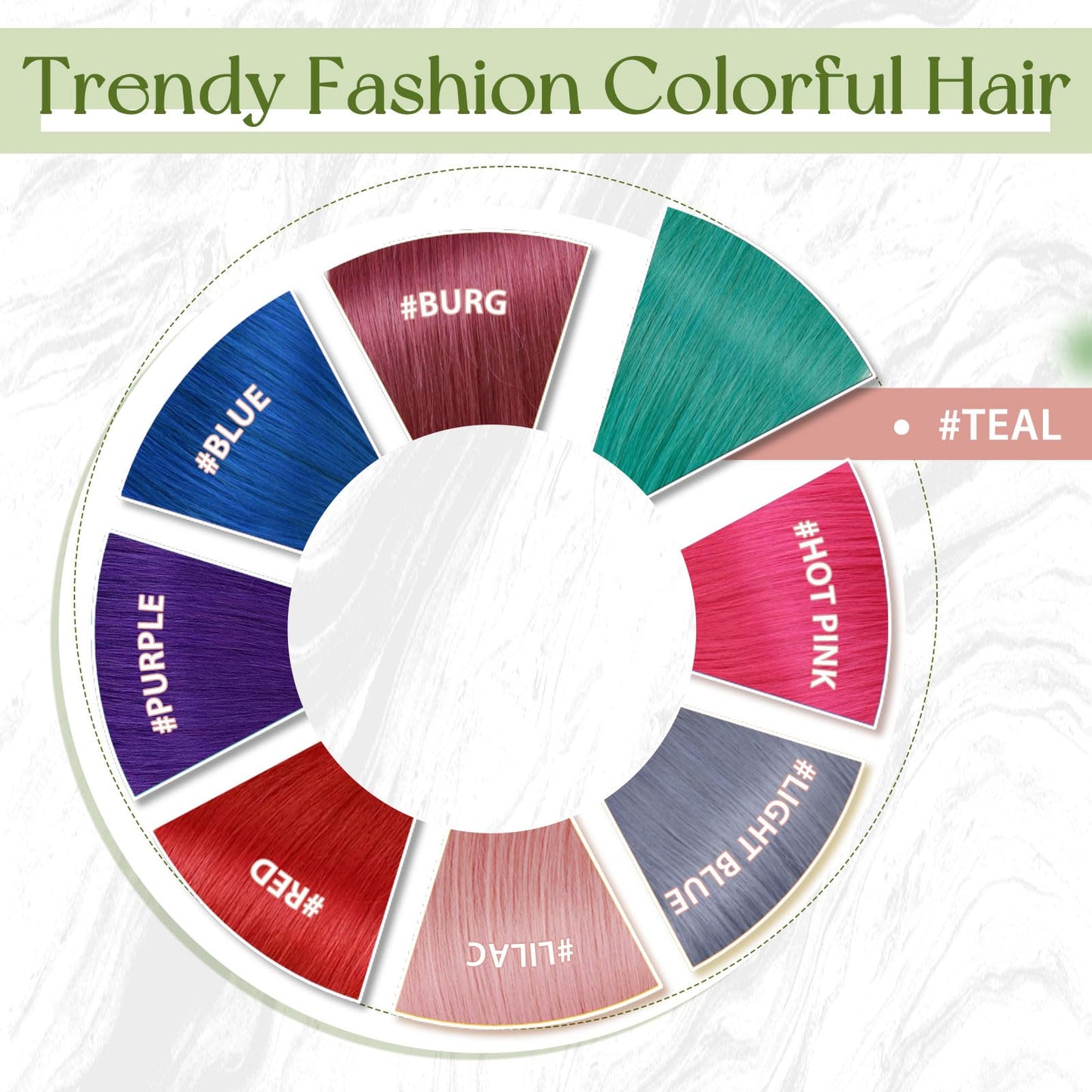 RUNATURE 12 Inches Tape in Human Hair Extensions - Teal Colored Invisible Tape ins for Women - 20g 10pcs