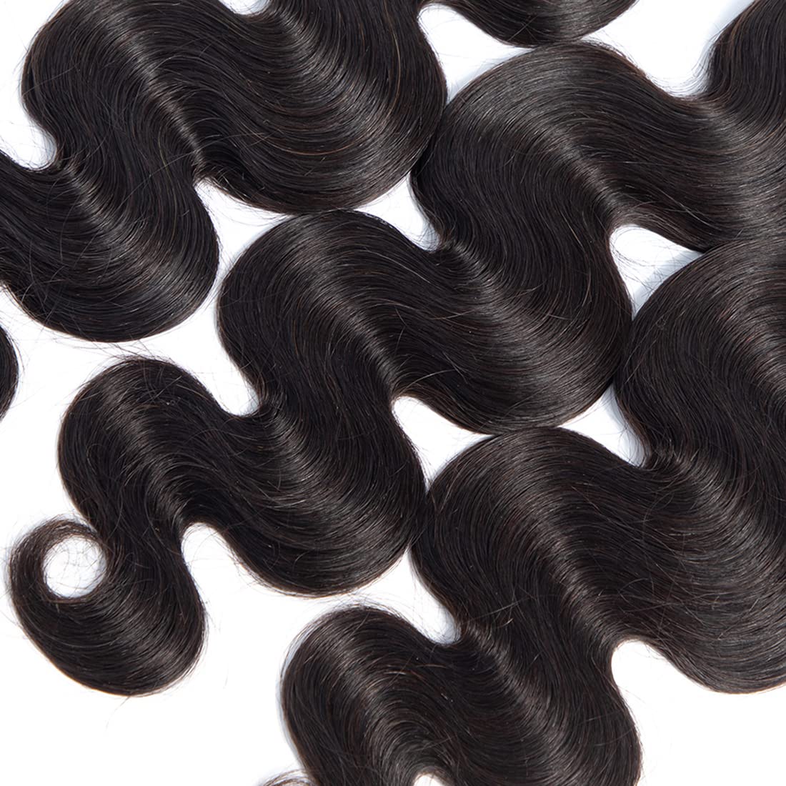 ANGIE QUEEN Brazilian Virgin Hair Human Hair Body Wave One Bundle 100% Unprocessed Human Hair Weave Extention Nature Black Color (16)