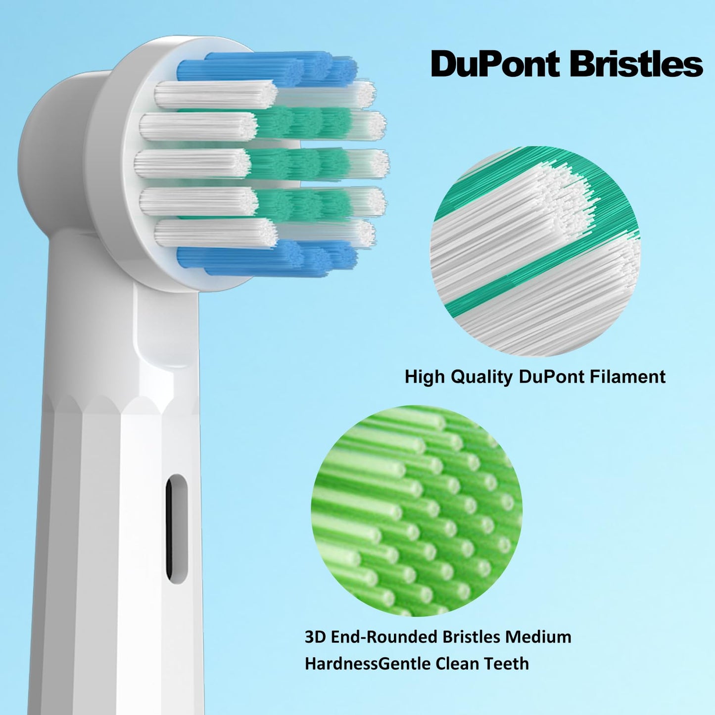 Replacement Heads Compatible with Oral B Braun Electric Toothbrush, 16 Pcs Professional Toothbrush Heads for Oral B Replacement Heads, Brush Heads for Oral B Pro 1000/1500/7500/3000/7000/8000/500