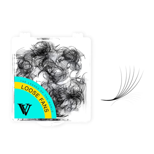 VAVALASH 500 Fans Premade Fans Eyelash Extensions 9-16mm Length Premade lash Fans 5D 6D 7D 8D 10D 12D 14D Handmade Promade Loose Fans Thin Base Premade Volume Lash Extension(6D-0.07-D-14mm)