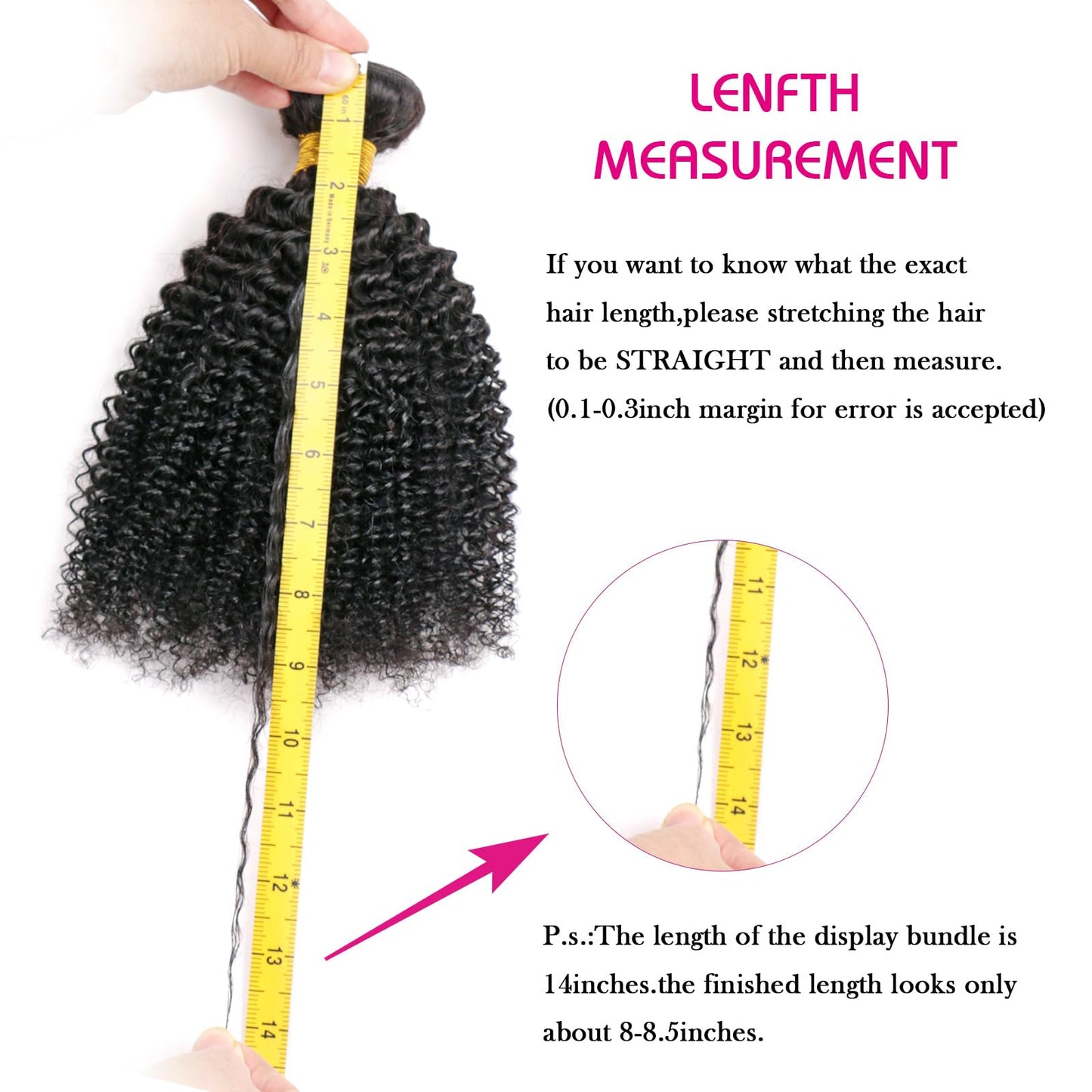 10A Brazilian Afro Curly Hair Bundles 2 Bundles 20 22 Inch Afro Curly Human Hair 100% Unprocessed Virgin Human Hair Curly Weave Hair Extensions for Women Natural Black Color