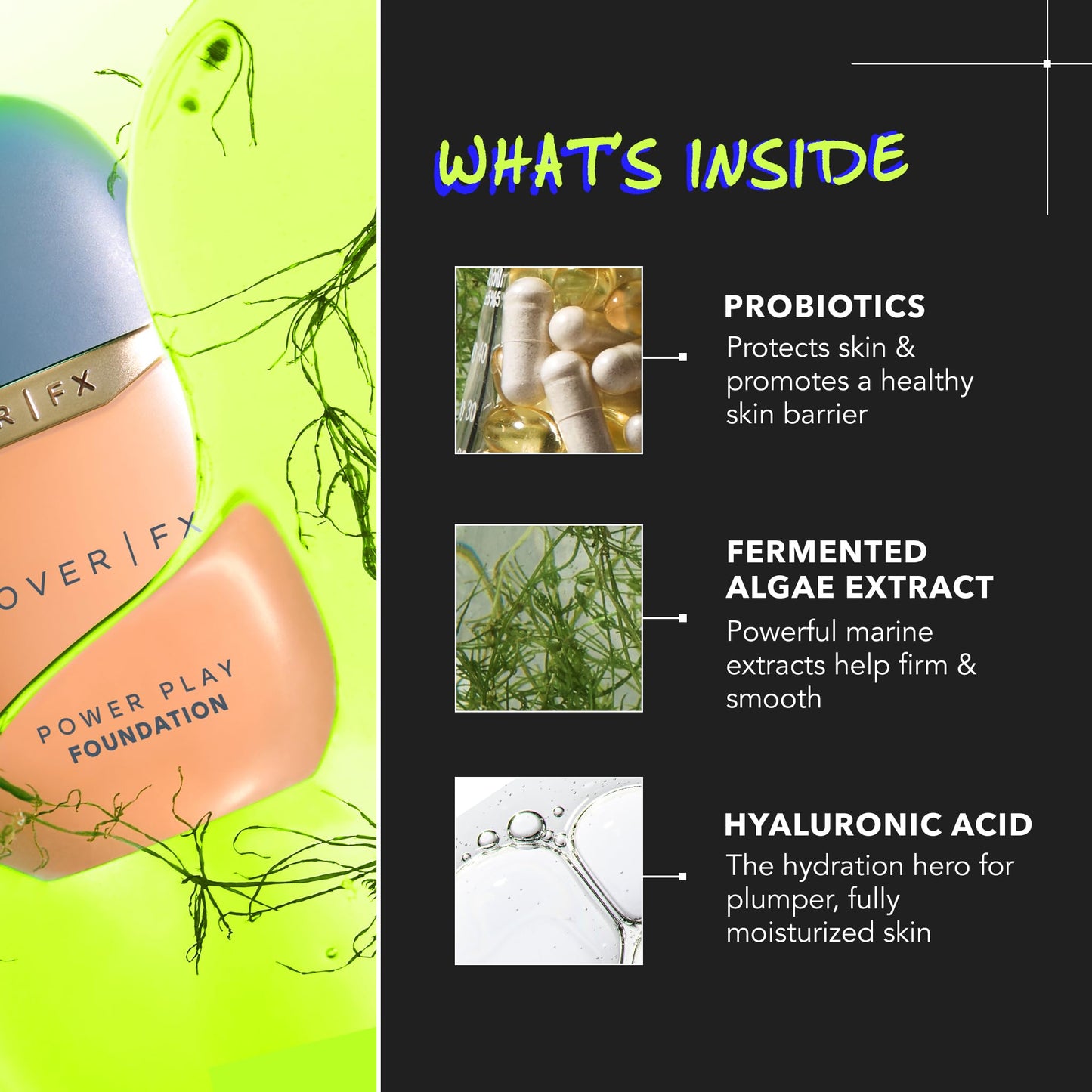 COVER FX Power Play Foundation - Shade F2 - Buildable Full Coverage - Waterproof Sweat-Proof Transfer-Proof - Natural Matte Finish - All Skin Types