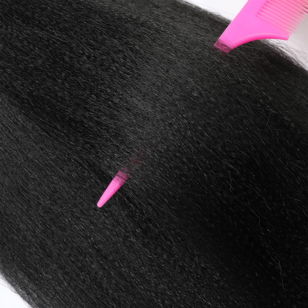 Pre Stretched Braiding Hair 26"-8 Packs Synthetic Braiding Hair Crochet Braids Hot Water Setting Professional Soft Yaki Straight Texture (26Inch,#1)