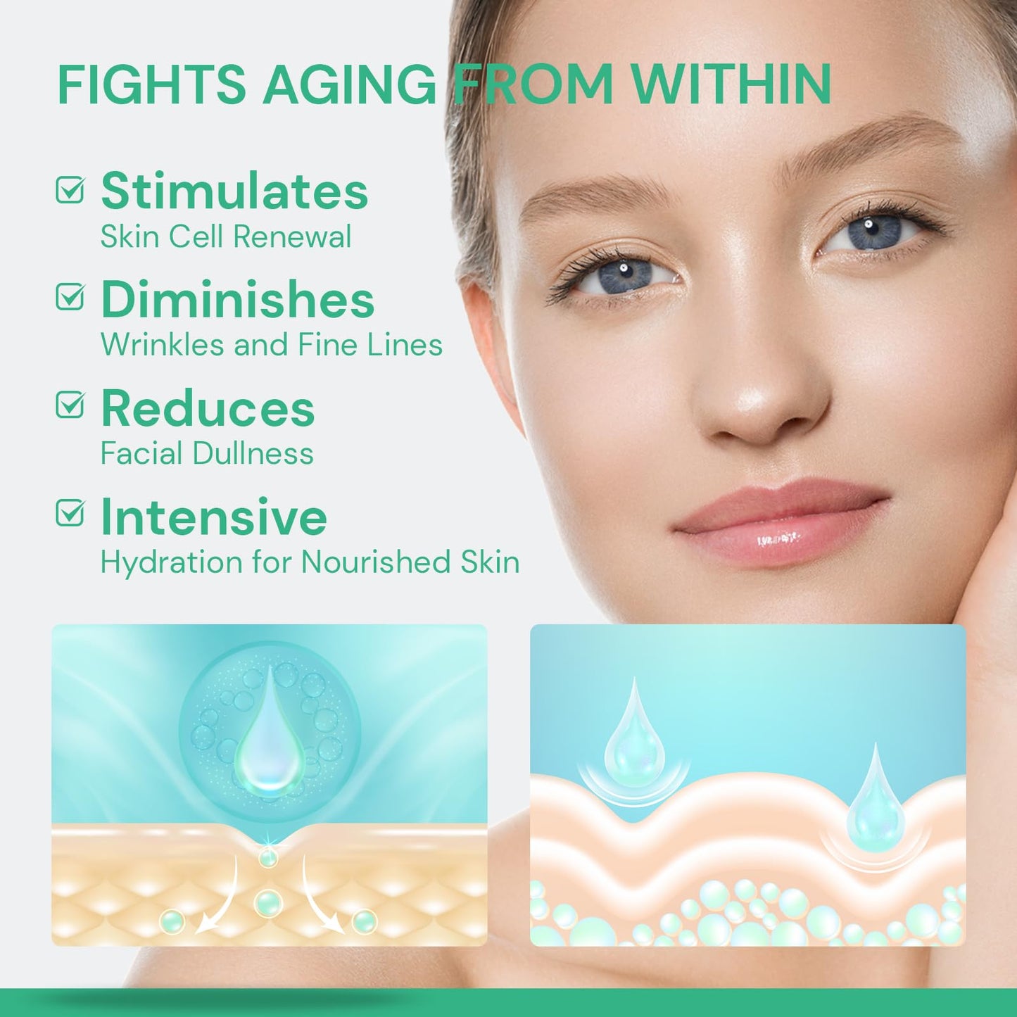 Retinol Moisturizer Face Cream Anti-Wrinkles: Anti Aging Collagen Day & Night Cream for Dry Skin - Daily Moisturizing Cream for Women & Men, Neck Wrinkles Reducer With Hyaluronic Acid and Niacinamide