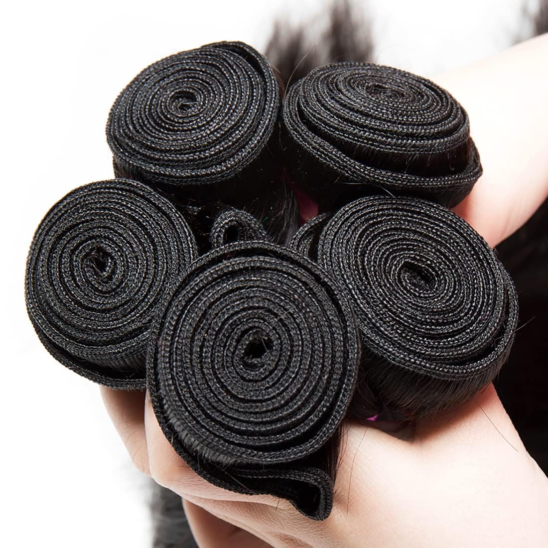 Human Hair Bundles Body Wave 28 30 32 Inch Bundles 100% Unprocessed Brazilian Remy Hair Weave Bundles Body Wave Natural Black