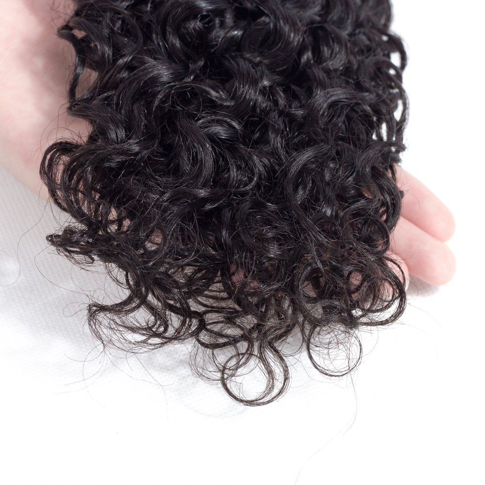 Amella Hair 100% Unprocessed Virgin Brazilian Curly Hair Weave 3 Bundles 16 18 20inch 285g 8A Grade Brazilian Virgin Human Weave Natural Black Color Can be Dyed and Bleached