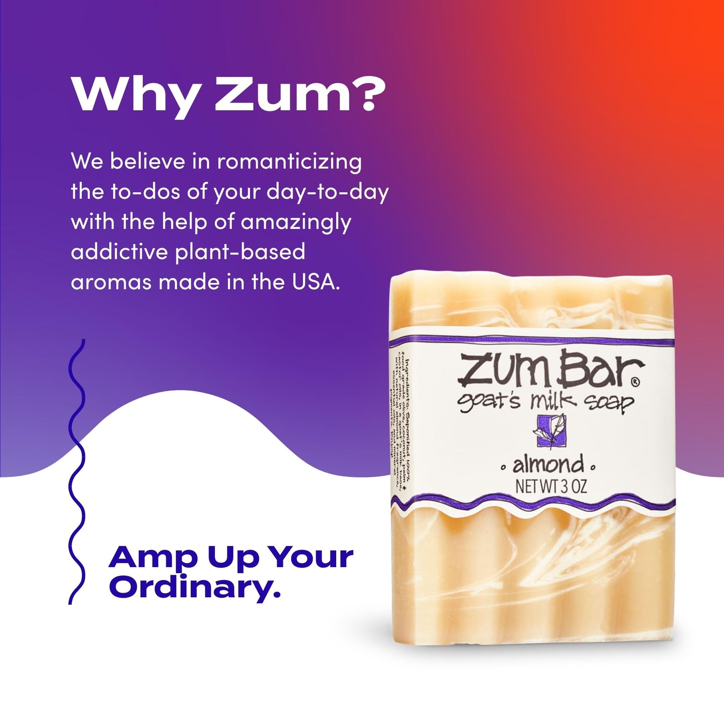 Zum Bar Goat's Milk Soap - Almond - 3 oz (3 Pack)