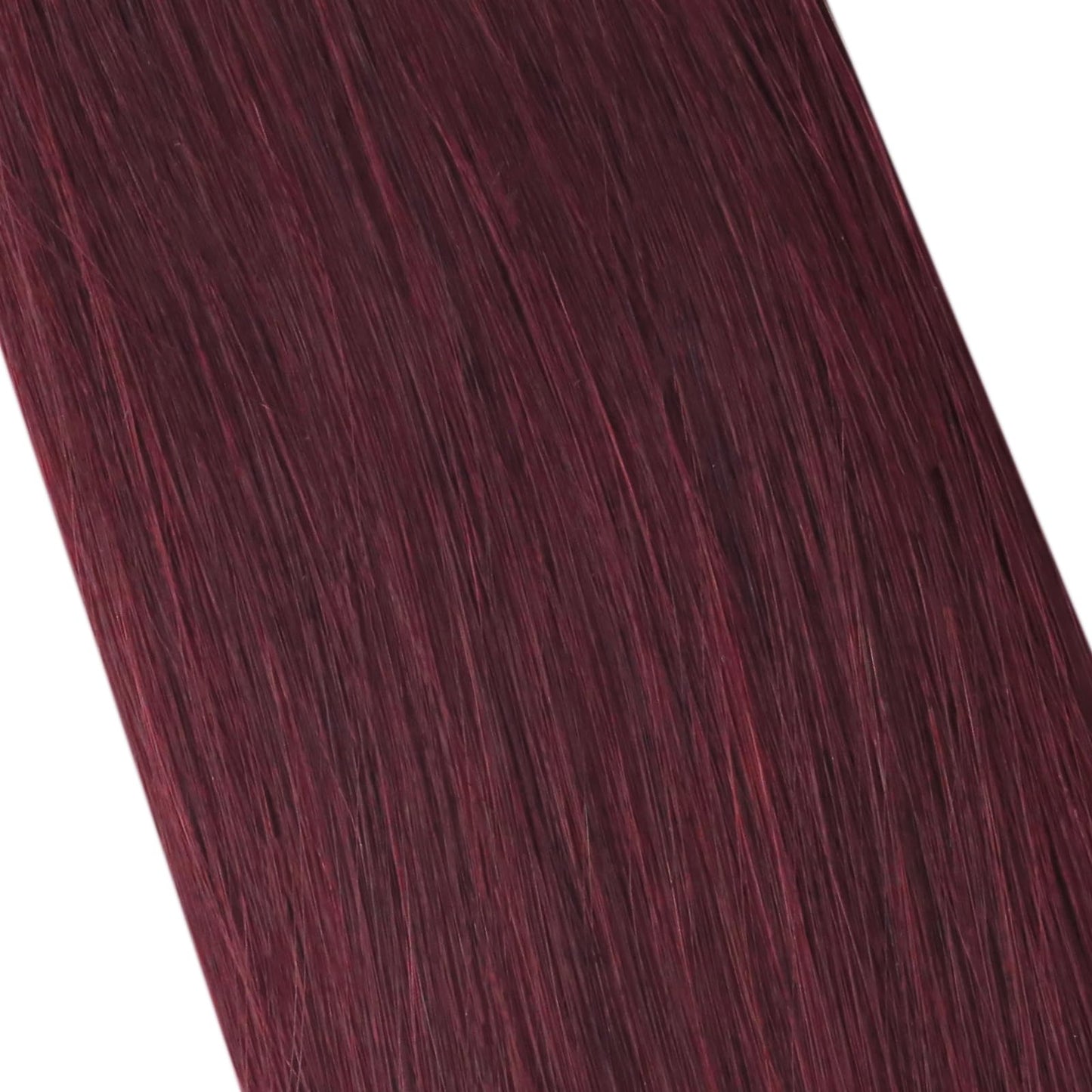 Moresoo Wine Red Tape in Hair Extensions Real Human Hair Tape in Extensions Burgundy Hair Extensions Human Hair Tape in Seamless Human Hair Extensions 10 Inch #99J 20pcs 30g