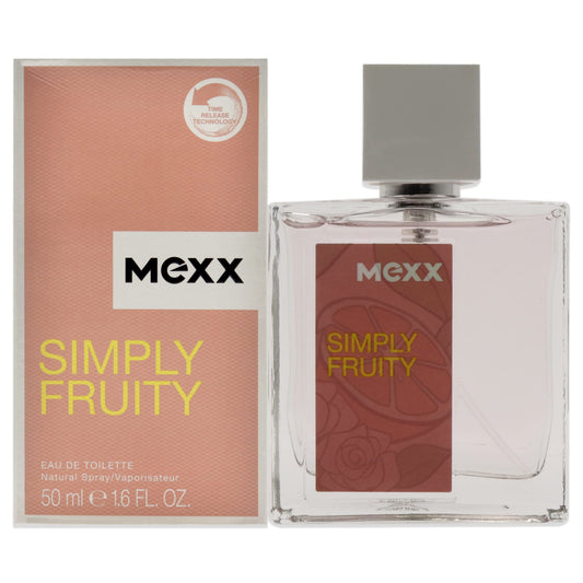 MEXX Simply Fruity Eau de Toilette Spray, 1.6 Fl Oz