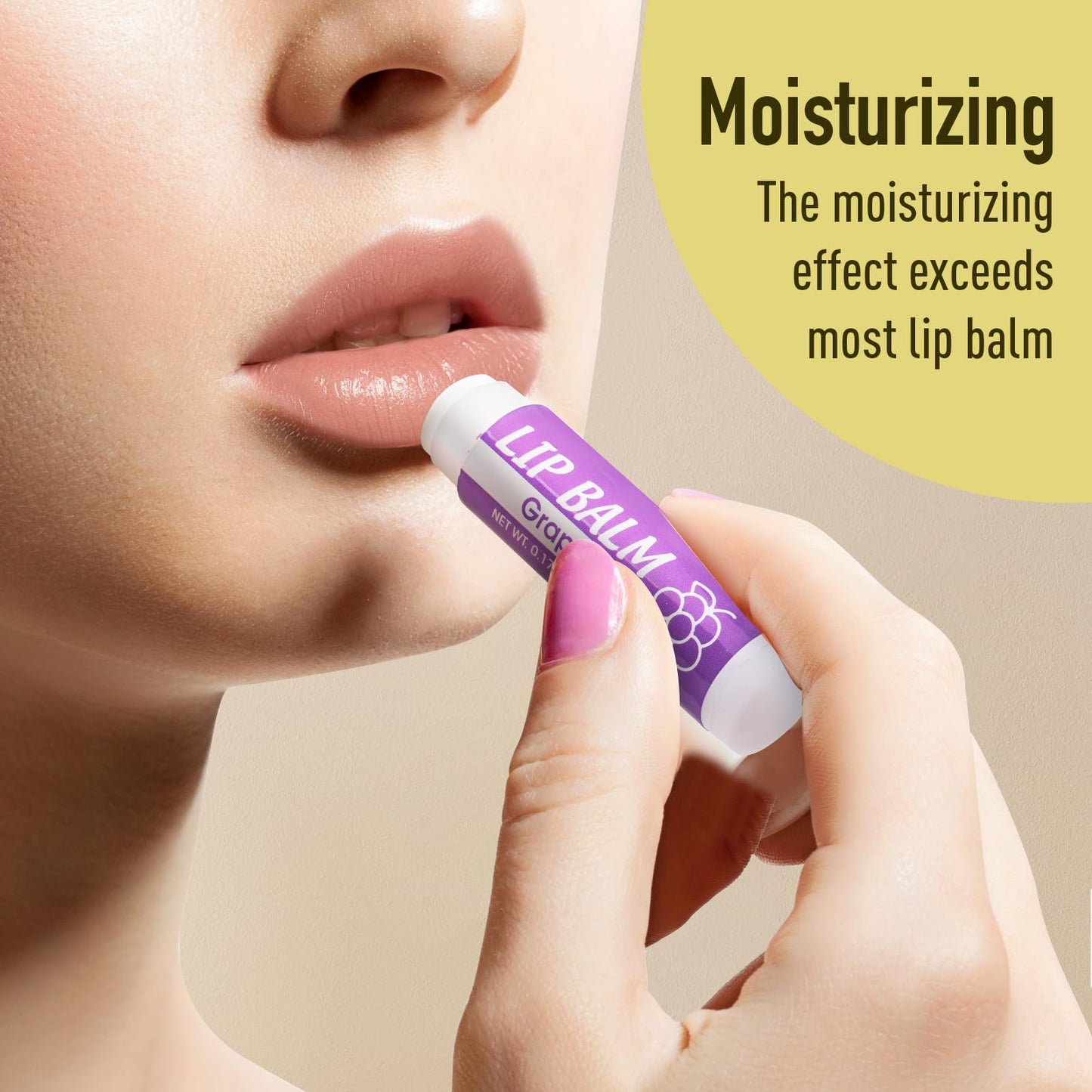 YesBes 64 Pack Lip Balm, Natural Lip Balm Bulk with Vitamin E and Coconut Oil, Moisturizing Lip Balms for Dry Cracked Lips, Lip Balms for Stocking Stuffers - 8 Flavors