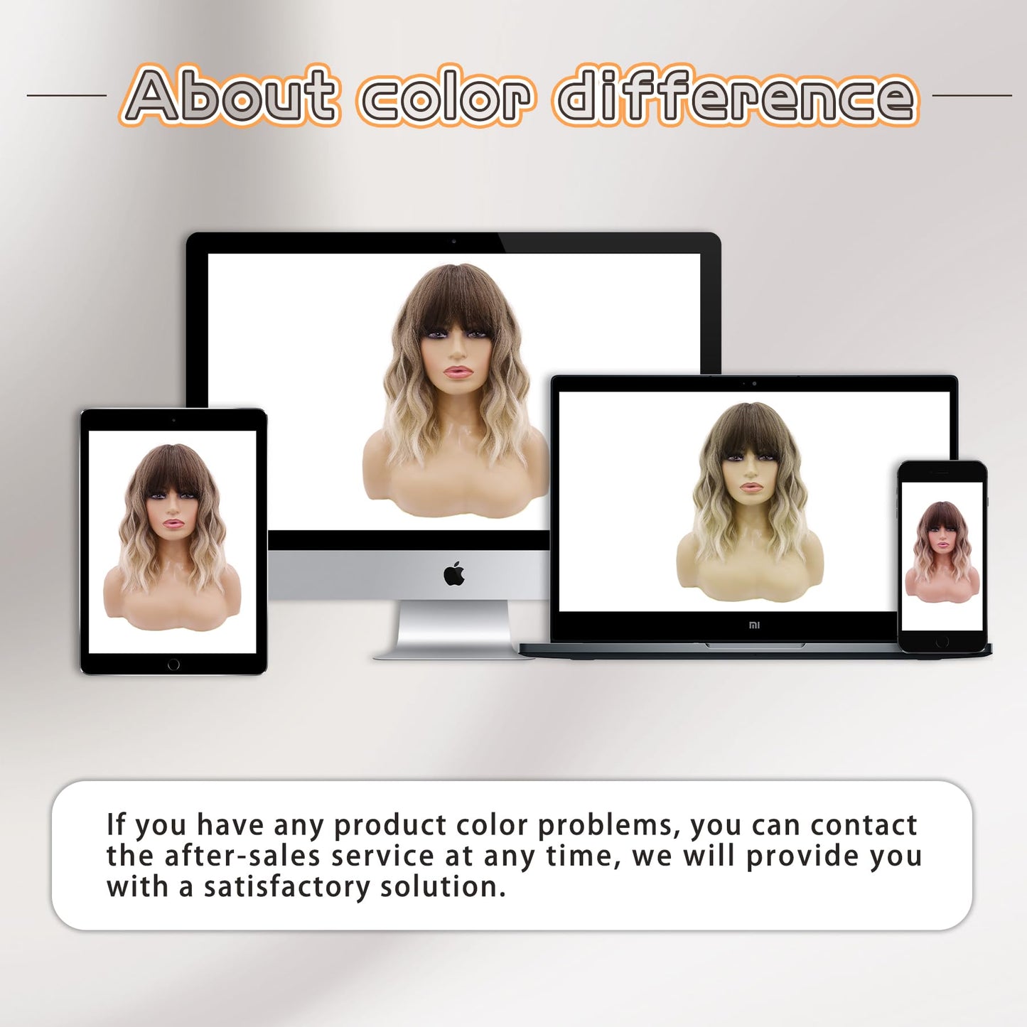 MOSINA Curly Wavy wig with Bangs for Women,14 inches Black and White Gradient Short Bob Wigs for Black Women,Heat Resistant Fiber Wig for Suitable for work, parties and other occasions Use