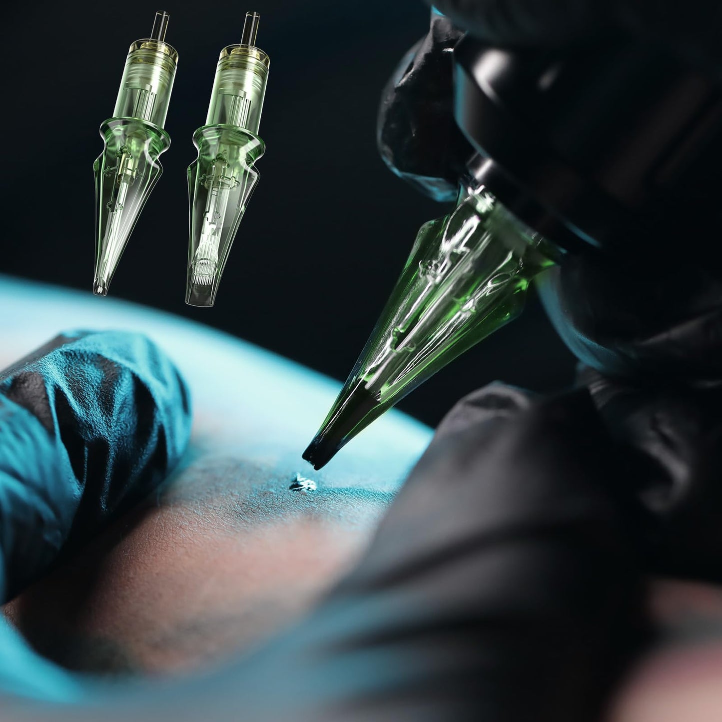 50Pcs Tattoo Needles Assorted, Solong Pro Disposable Tattoo Needles Size #12 Round Liner Round Magnum-10Pcs each of 3RL,5RL,7RL,9RM,15RM Tattoo Cartridge Needles EN01S-50KIT-X